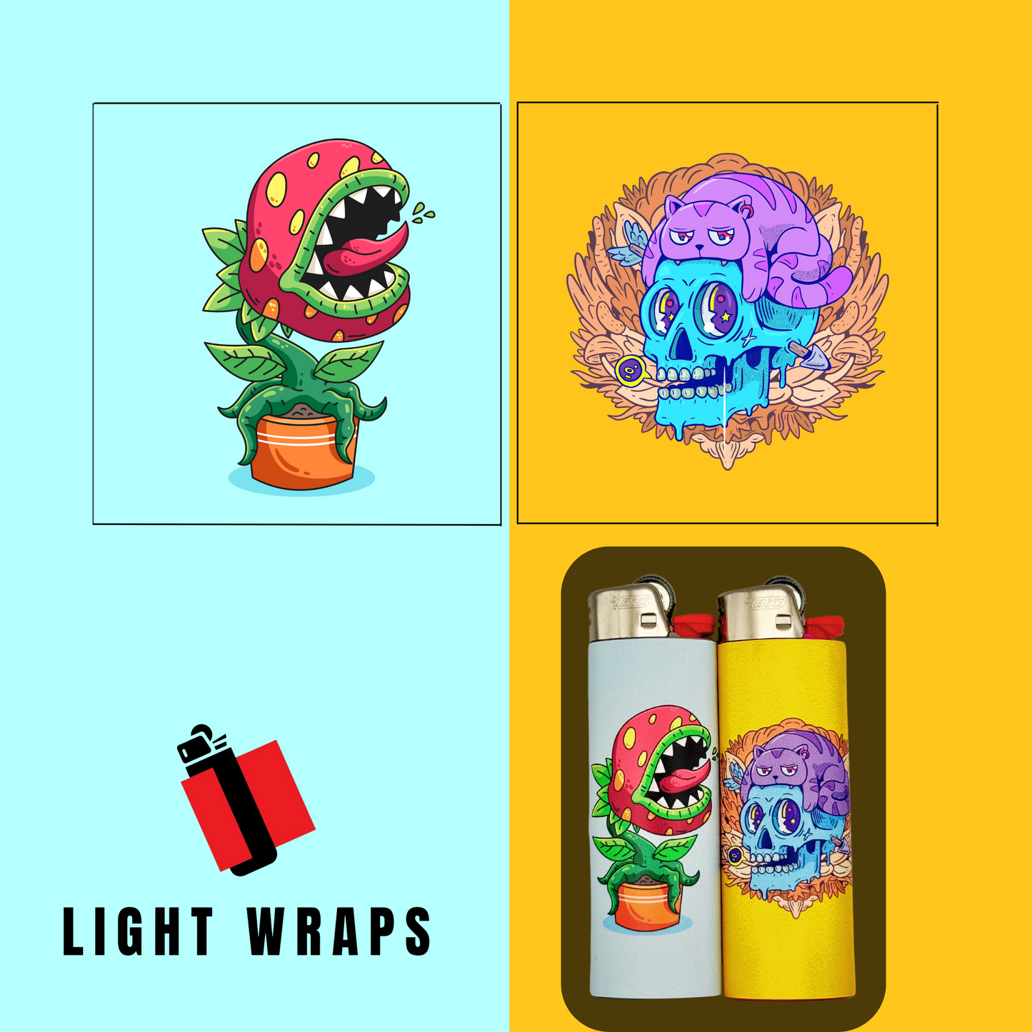 Fuzzy Plant Lighters 2-Pack